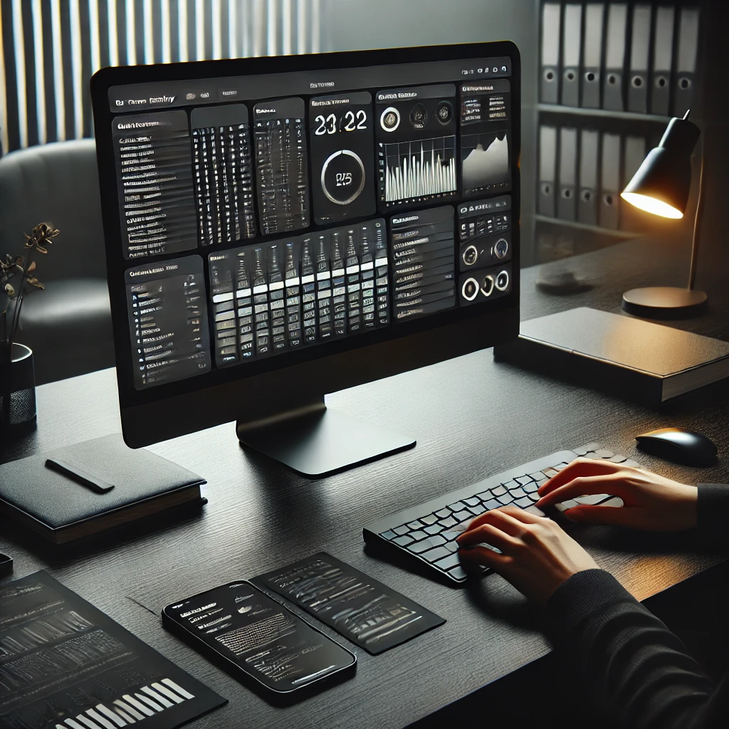 Screenshot of the demo website